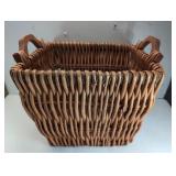 Large Sturdy Woven Basket 14in x 18in x 15in