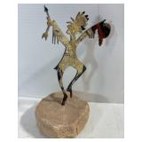 Small Artisan Handcrafted Metal Rain Dancer on