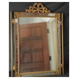 Antique Hanging Wall Mirror with gold Frame