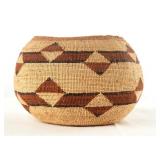 Northwest California Yurok Polychrome basket