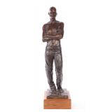 S.E. MALONEY BRONZE SCULPTURE AFRICAN-AM. MALE