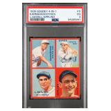 1935 GOUDEY Earnshaw, Dykes, Sewell, Appling PSA 3