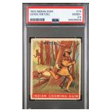 1933 INDIAN GUM Lewis Wetzel TRADING CARD PSA 2.5