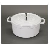 MARTHA STEWART 6 qt ENAMEL CAST IRON DUTCH OVEN