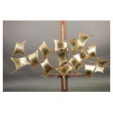 MID-CENTURY MODERN BRASS WALL SCULPTURE JERï¿½ STYLE