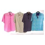 4 MENS TOMMY BAHAMA BUGATCHI DESIGNER SHIRTS