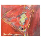 NANCY SCHAFF MARTINI GLICï¿½E CONTEMPORARY WALL ART