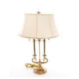 STIFFEL 2 ARM BRASS TABLE LAMP