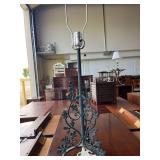 Wrought Iron Based Lamp 30”x10”