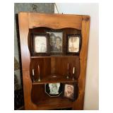 Corner Cabinet with Contents