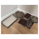 Assorted Cake Pans, Muffin Tins, Cake Trays