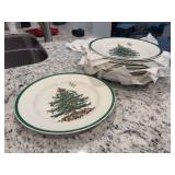 14pcs Spode Christmas Tree 10.5” Dinner Plates