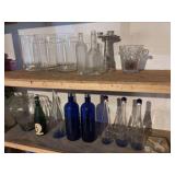 2 Shelves of Assorted Glassware