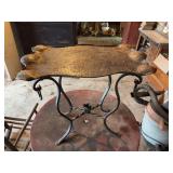 Cast Iron Engraved Table - 24”W x 21”H x 15”D