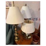 3 Table Lamps 36” and 24”