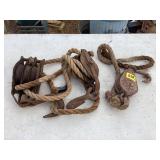 VINTAGE ROPE PULLEYS