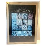 FACES OF CHICAGO POSTER W/FRAME