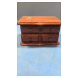 Small jewelry chest with contents