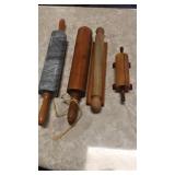 Marble rolling pin,recipe holder. Rolling pins