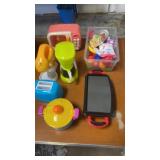 Toy kitchen dishes,tools