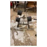 Weights and bar set