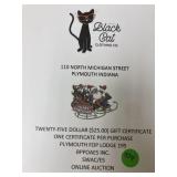 $25 Black Cat Clothing Co. gift certificate