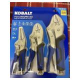 Kobalt 3 pc  locking pliers set