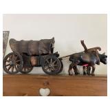 Covered wagon with ox