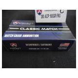 Lot of 2 Boxes-Classic Match .380 ACP