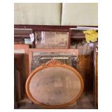 (3) Wood Framed Mirrors