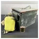 Ammo Box, Canteen and Rifle Cleaner
