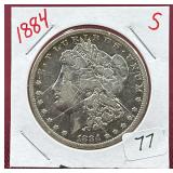 1884-S Morgan Silver Dollar