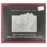 2023-W US Mint American Eagle 1 oz UNC coin OGP