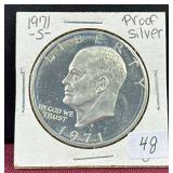 1971-S Ike Silver Dollar Proof