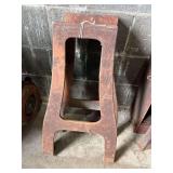 Pair of Metal Bench Leg Stands