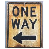 Rustic One Way Sign