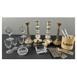 Candle Holders, Coffee Mug, Wine Glasses & Miscellaneous