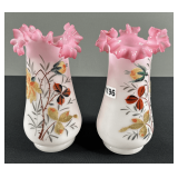 Pink Glass Vases