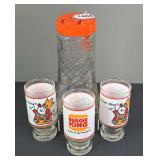 Burger King Glasses & Tang Pitcher