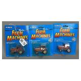 (3) ERTL Case International Replica Farm Machines