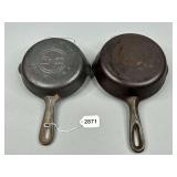 Griswold No. 3 & 4 Cast Iron Skillets