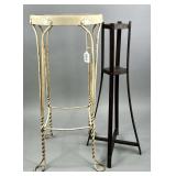 Metal Stool & Plant Stand