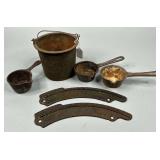 Lead Melting Ladles & Assorted Items