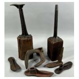 Shoe Cobbler Anvil & Assorted Tools