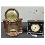 Pair of Modern Electronic Mantel Clocks