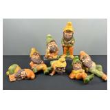 7 Dwarfs Porcelain Statues