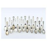 Sterling Silver Group of 20 Spoons, 402.3g