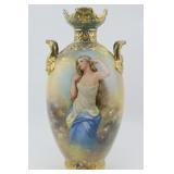 Royal Bonn Germany Porcelain Portrait Vase