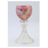 Moser Fern Leaf Goblet