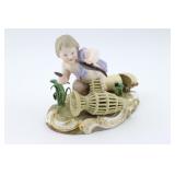 Meissen Boy Fishing from "Four Elements" Series